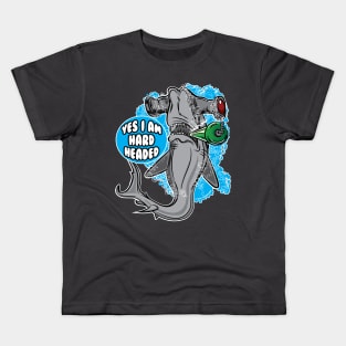 Yes I am Hard Headed - Hammerhead Shark Kids T-Shirt